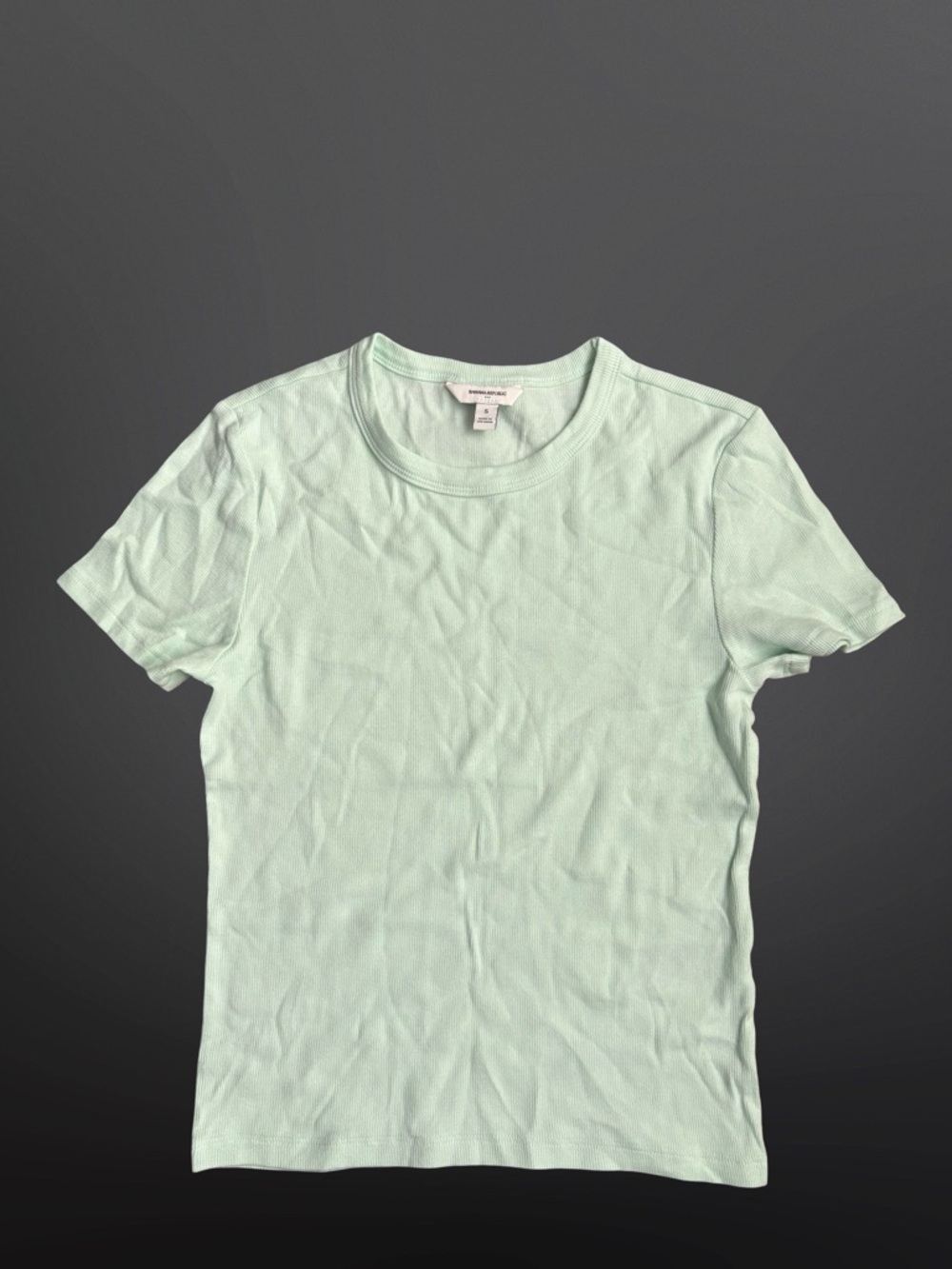 Banana Republic Light Mint Crewneck Short Sleeve Tee Size Small